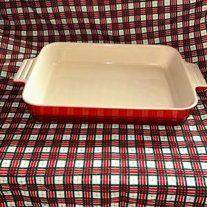 Le Creuset Heritage Rectangle Casserole Dish Red